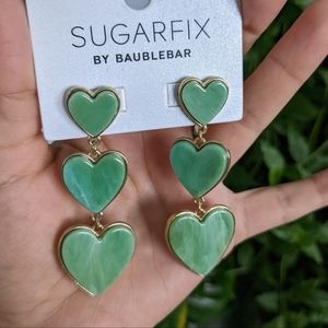 Green Hearts earrings